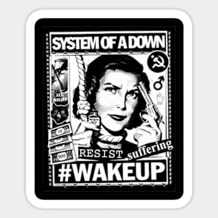 Wake up suffering Sticker
